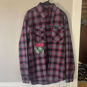 DIXXON Men's Vibrant Plaid Button Down Shirt